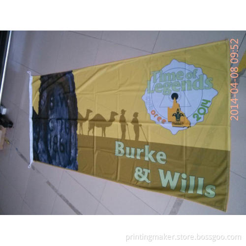 Heat Transfer Printing 100% Polyester Flag Fabric